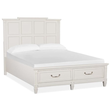 Queen Panel Storage Bed