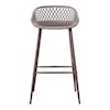 Moe's Home Collection Piazza Piazza Outdoor Barstool Grey-M2