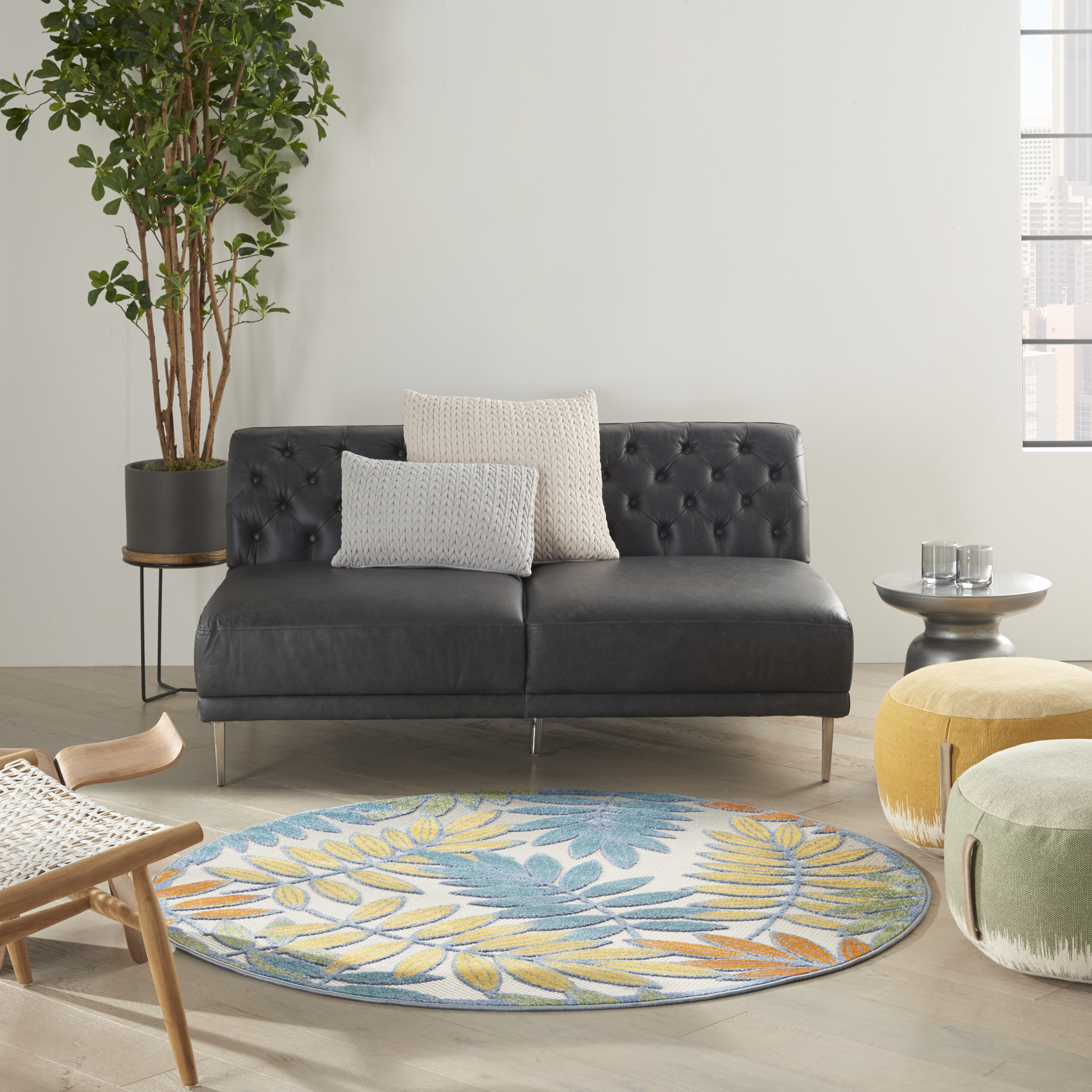 Nourison Aloha 5'3" Round  Rug