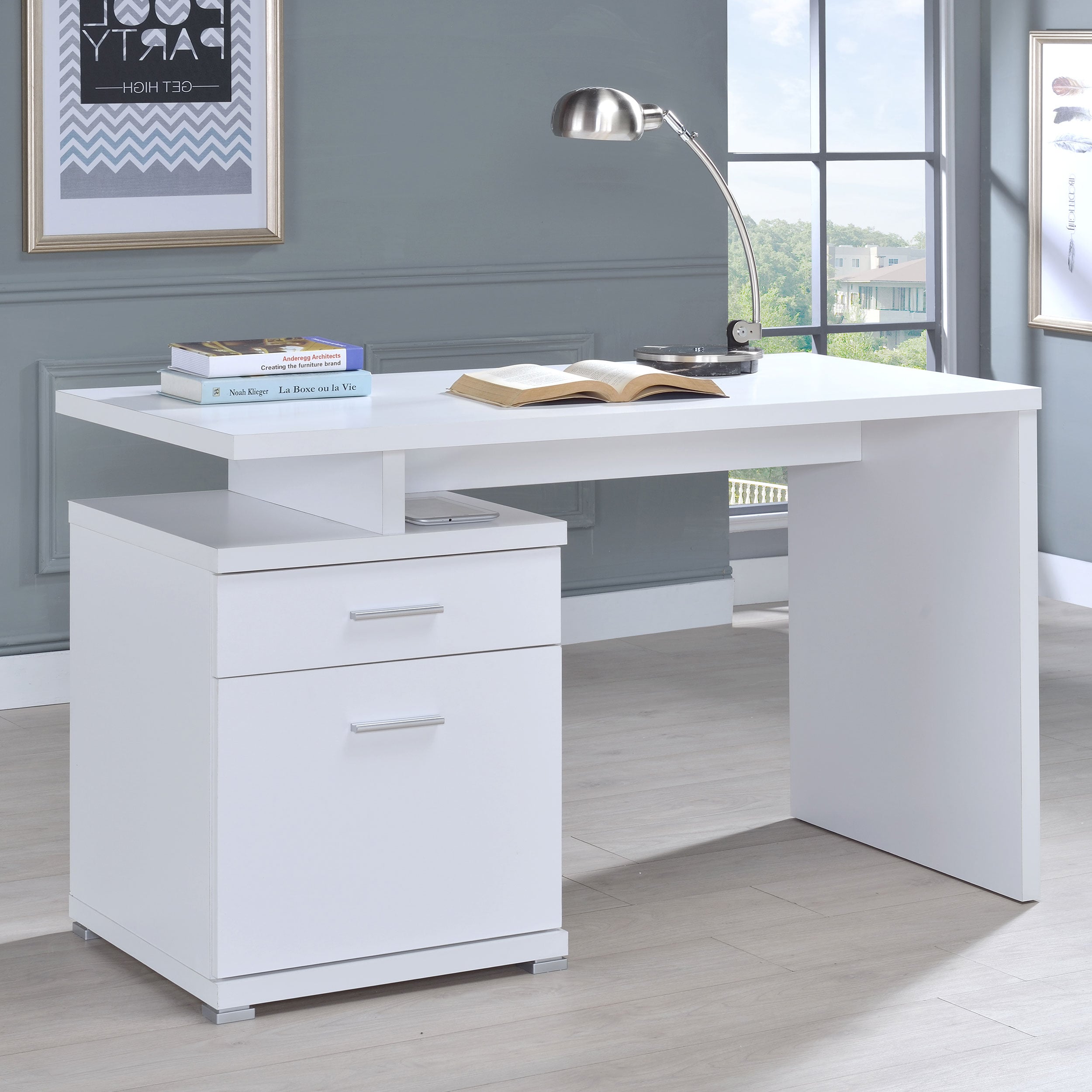 Irving 47-inch 2-drawer Office Computer Desk
