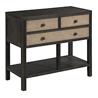 Transitional Redshaw Three-Drawer Console Table