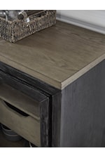 Signature Design by Ashley Foyland Contemporary Two-Tone 2-Drawer Nightstand with USB and Power Outlets