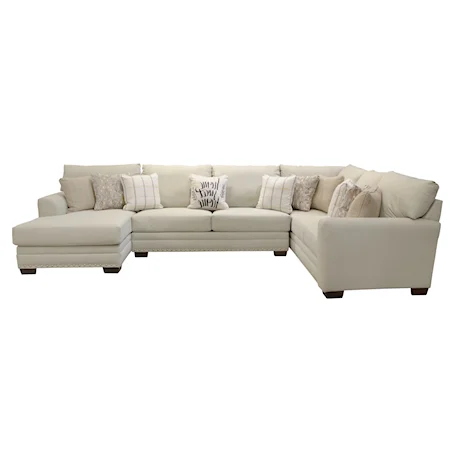 Farmhouse 4-Piece Sectional with Chaise