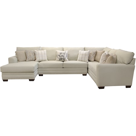 Farmhouse 4-Piece Sectional with Chaise