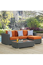 Modway Sojourn Round Outdoor Patio Side Table