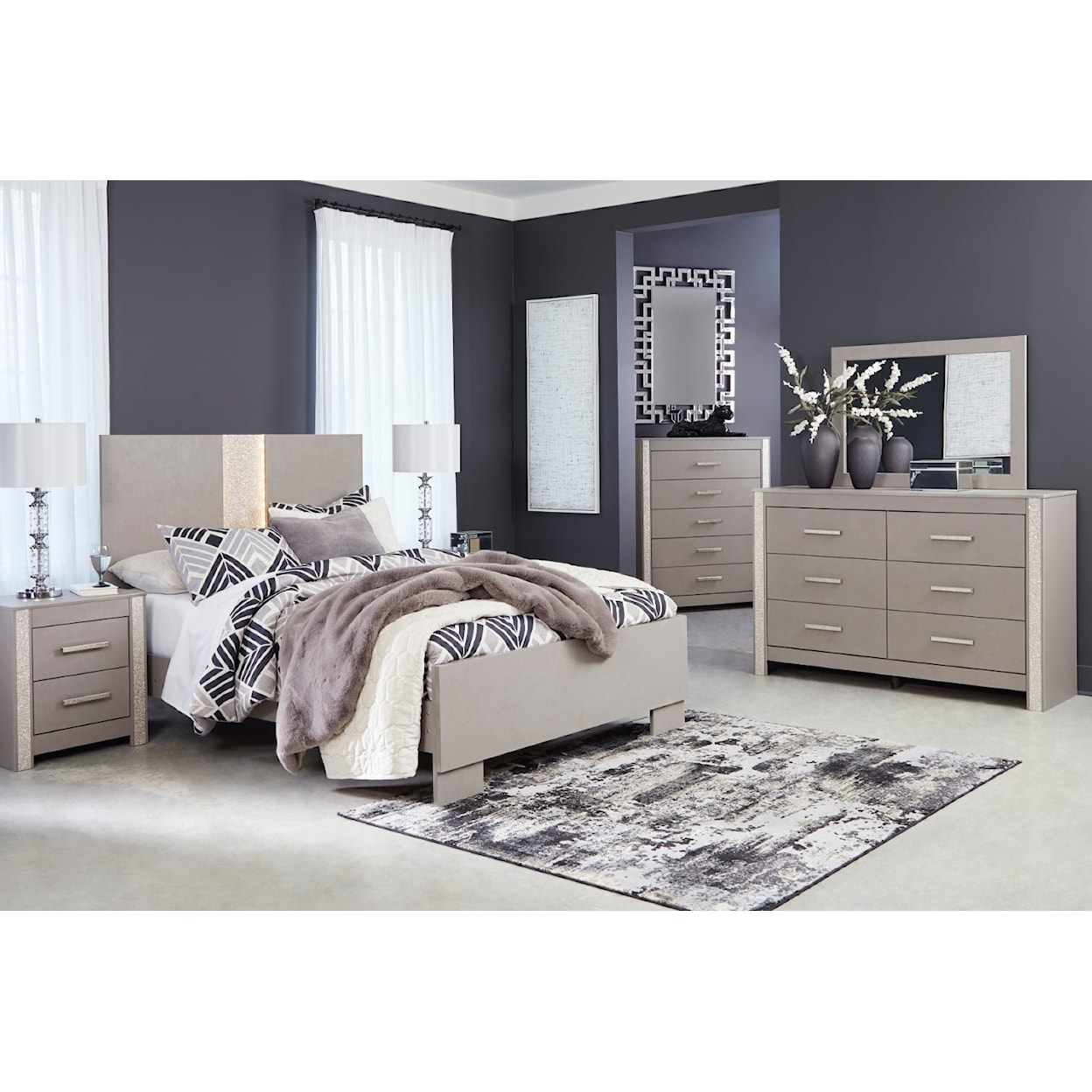 Ashley Furniture Signature Design Surancha Queen Bedroom Set