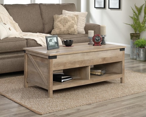 Farmhouse Lift-Top Coffee Table with Hidden Storage