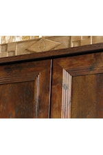 Sauder Viabella Traditional Three-Door Storage Cabinet with Adjustable Shelving