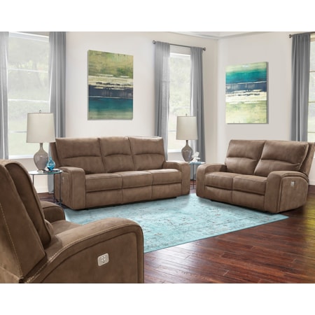 3-Piece Power Reclining Living Room Set