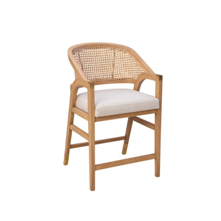 Counter Stool with Cane Back