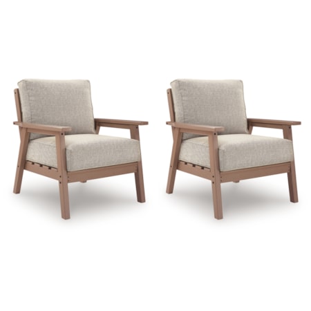 Lounge Chair W/ Cushion (Set Of 2)