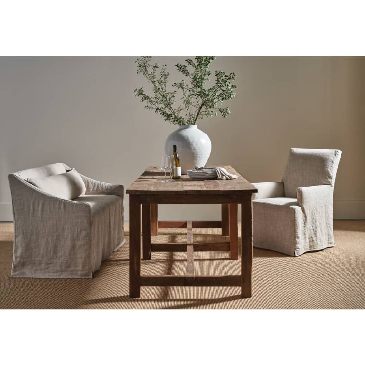 Slipcover Dining Banquette