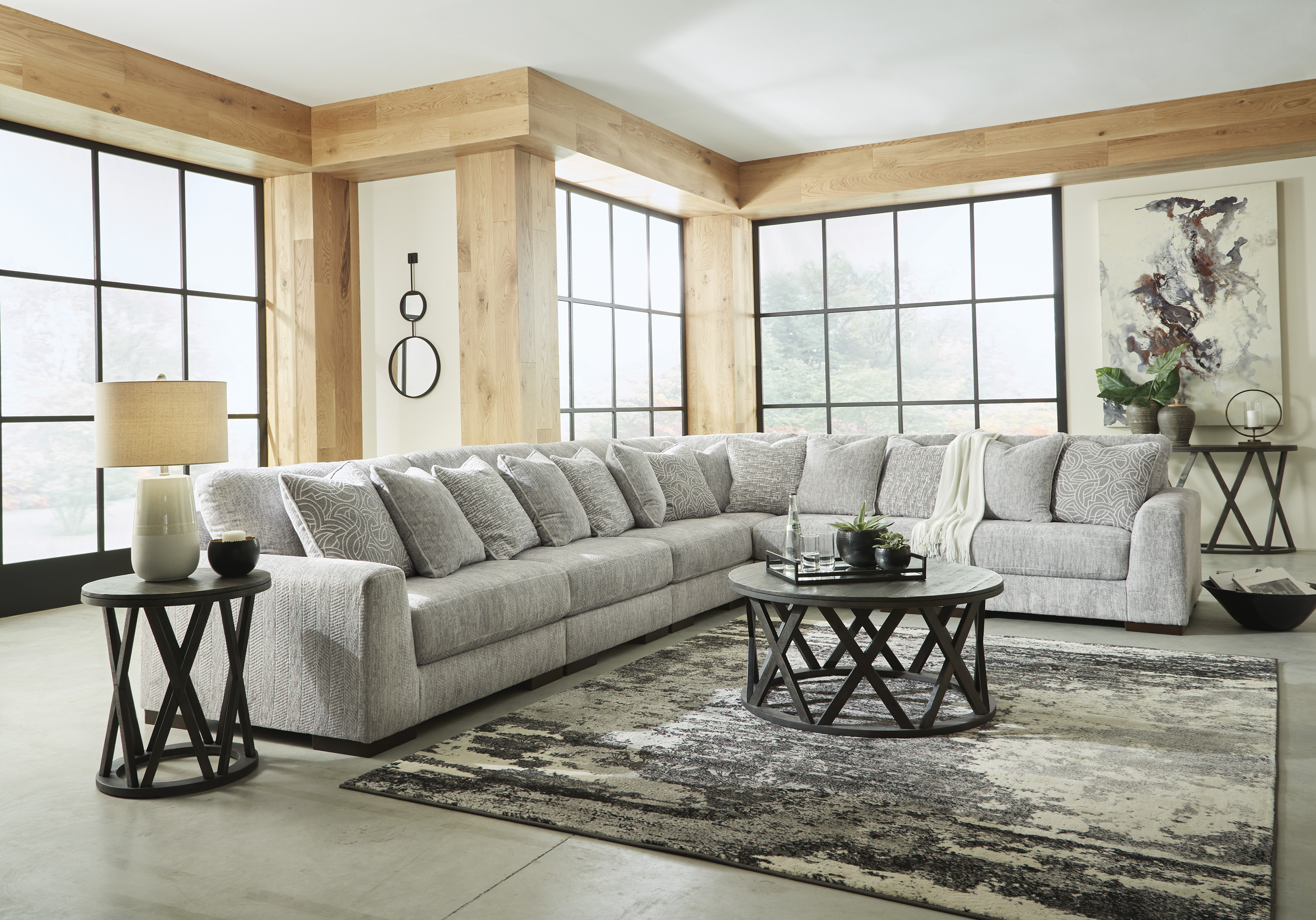 6 piece sectional ashley shop furniture