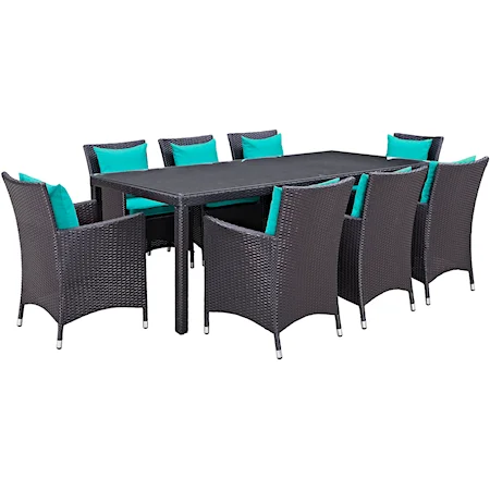 Outdoor 9 Piece Dining Set