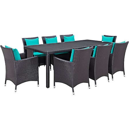 Outdoor 9 Piece Dining Set