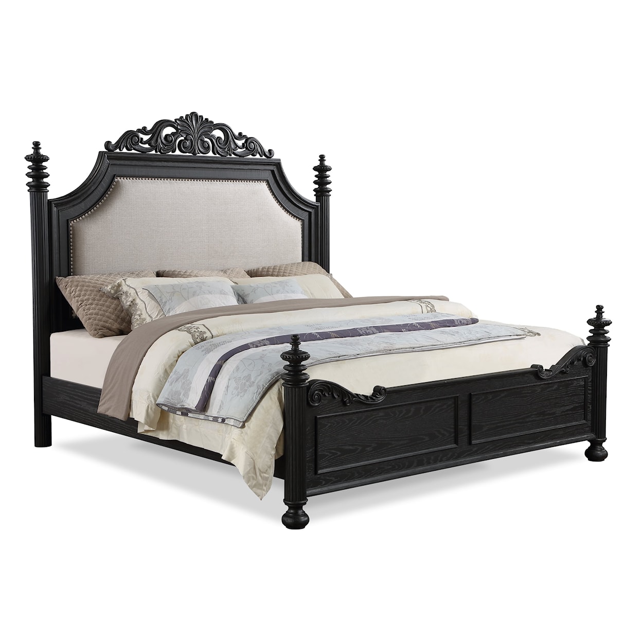 Crown Mark KINGSBURY King Upholstered Bed