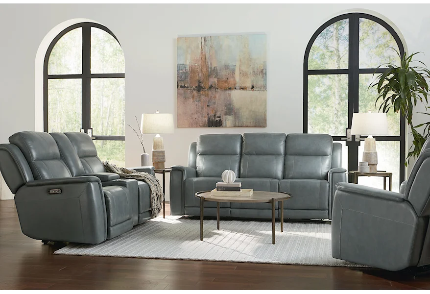 Club Level - Conover Power Reclining Living Room Group by Bassett at Esprit Decor Home Furnishings