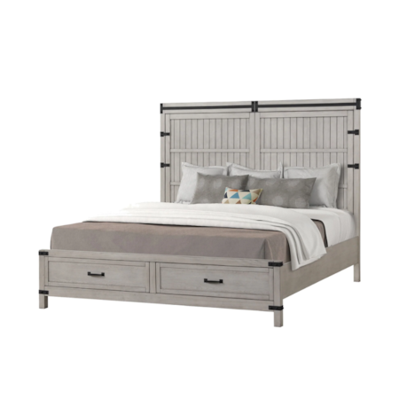 King Storage Bed
