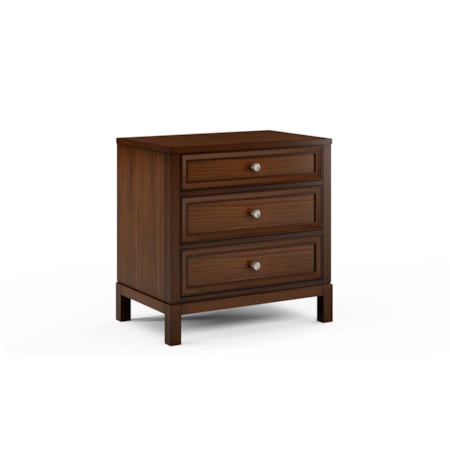 3-Drawer Wide Nightstand