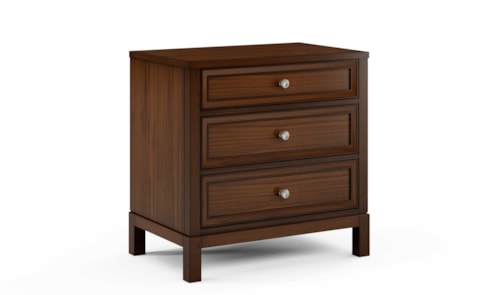 3-Drawer Wide Nightstand