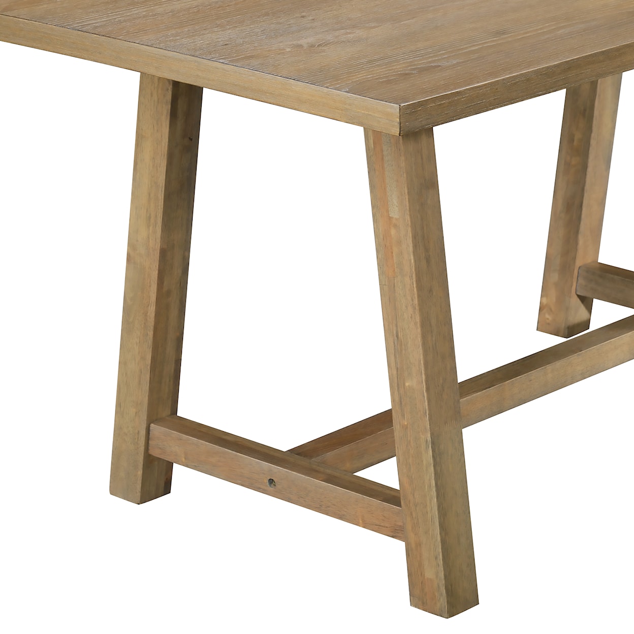 Accentrics Home Accents Stretcher Base Dining Table