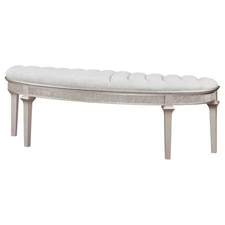 Curved Fabric Bench