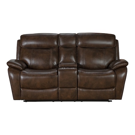 Power Reclining Console Loveseat