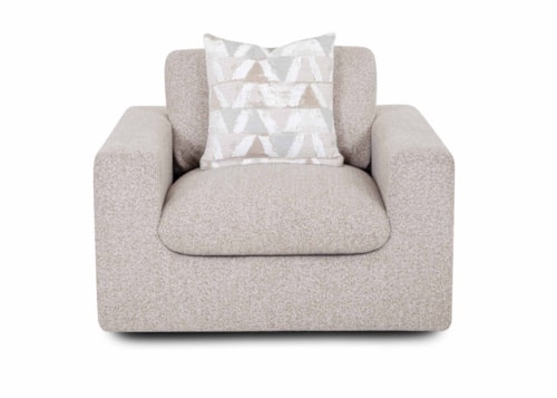 Contemporary Chair with Throw Pillow