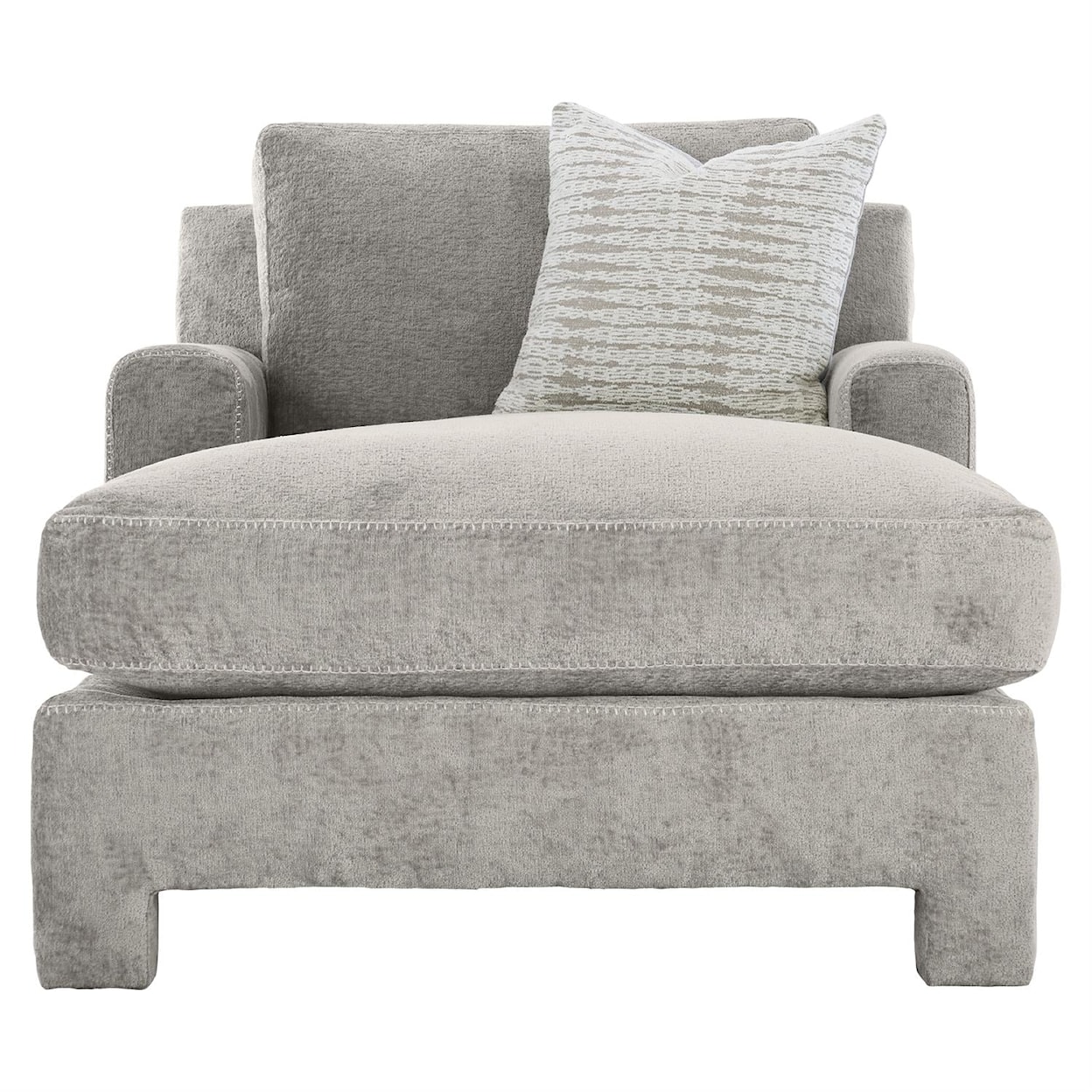 Bernhardt Plush Mily Fabric Chaise