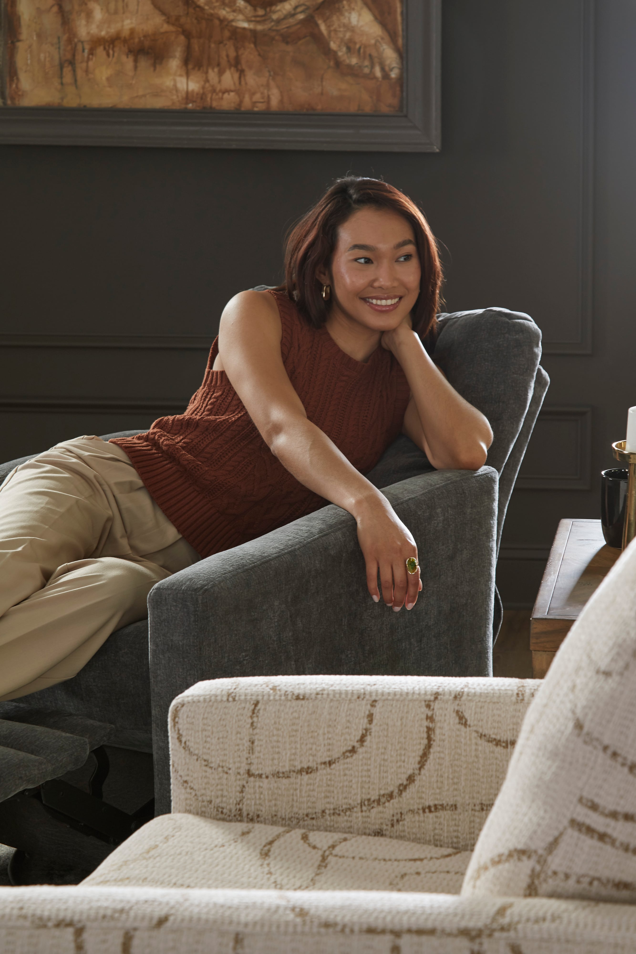 Best Home Furnishings Giana Power Swivel Recliner