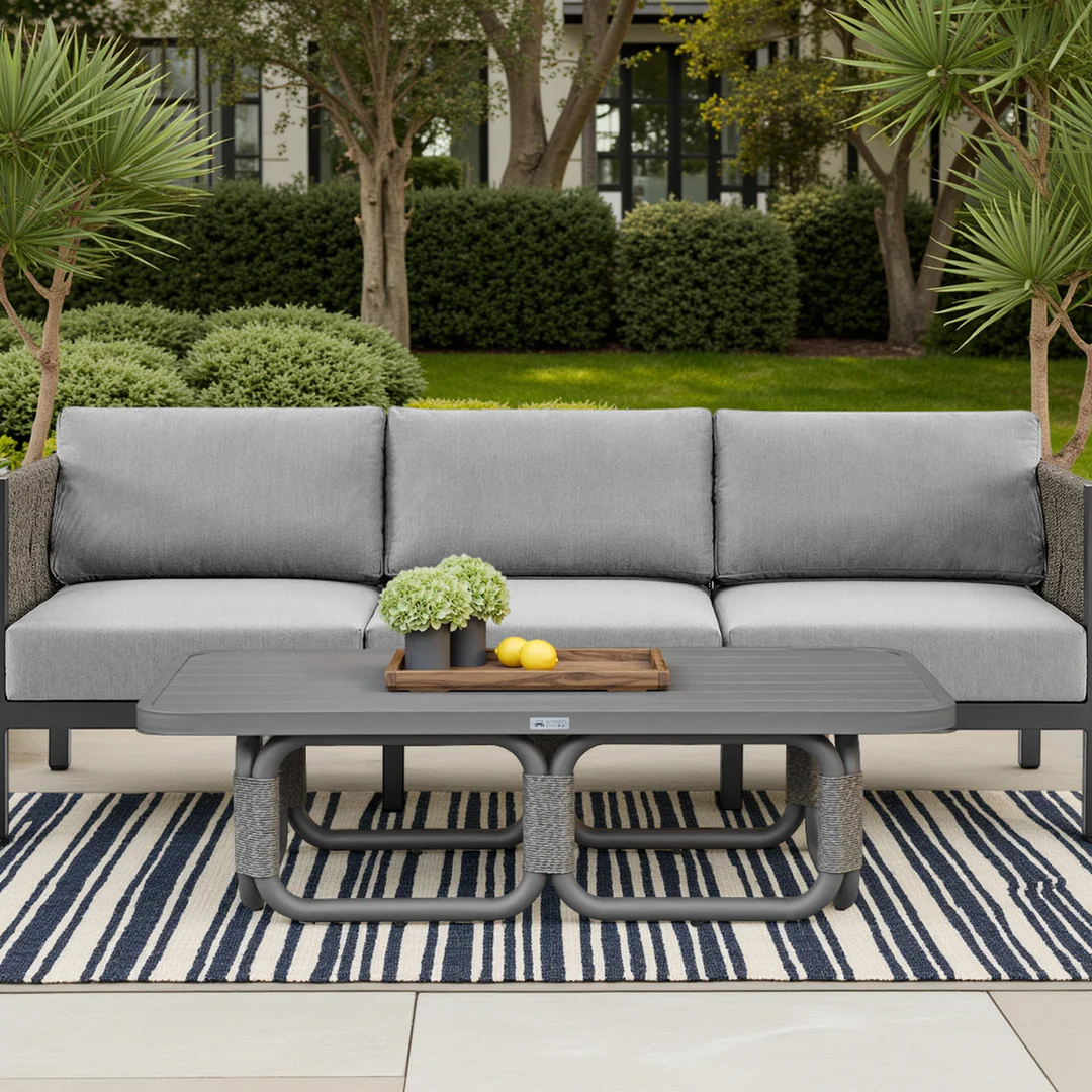 Outdoor 50" Rect. Aluminum Coffee Table