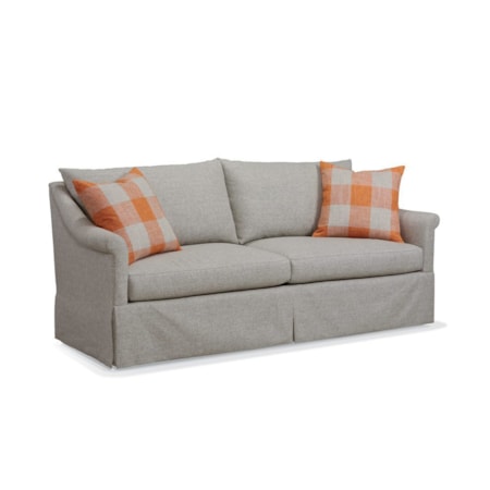 Dressmaker Sleeper Sofa w/Throw Pillows