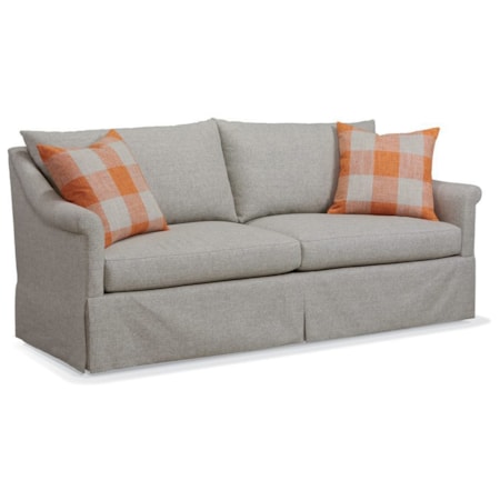 Dressmaker Sleeper Sofa w/Throw Pillows