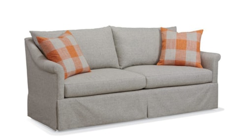 Dressmaker Sleeper Sofa with Throw Pillows