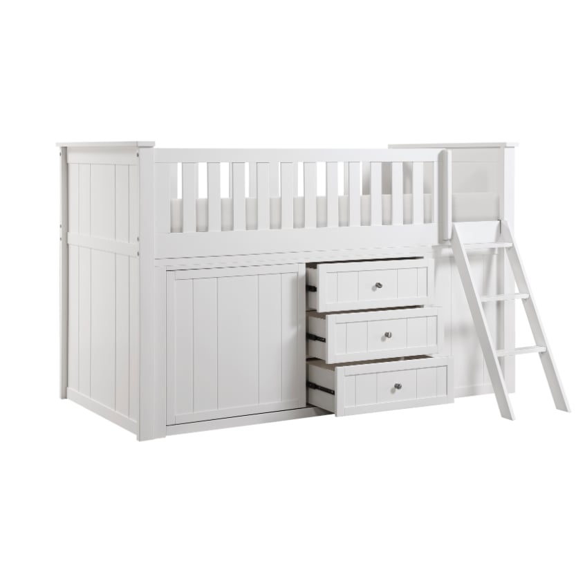 Homelegance Galen Low Loft Bunk with Storage