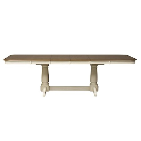 7-PieceTrestle Table Dining Set