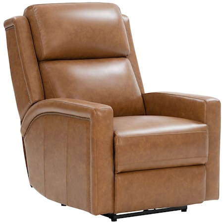 Transitional Power Recliner with Power Headrest and Lumbar