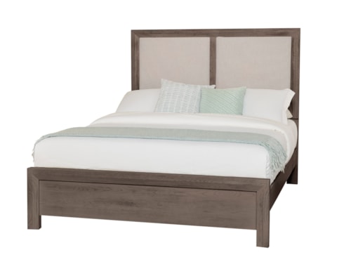 Farmhouse California King Upholstered Bed with American Craftsmanship