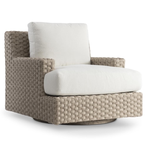 Trieste Woven Outdoor Swivel Chair w/T-Cushion
