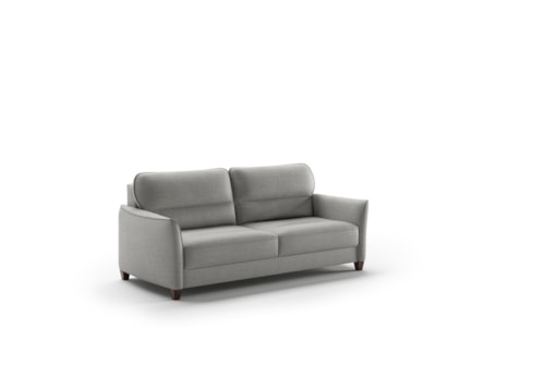 Contemporary King Sofa Sleeper with Welted High-Back Cushions