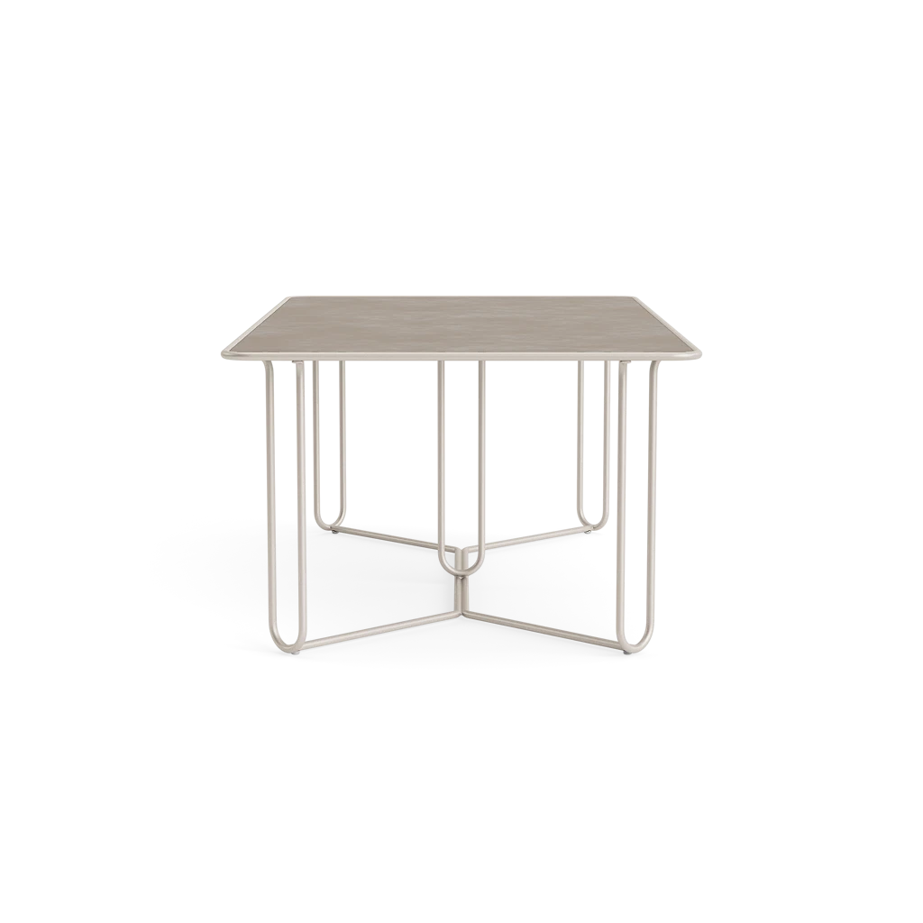 77" Aluminum Dining Table w/Ceramic Top