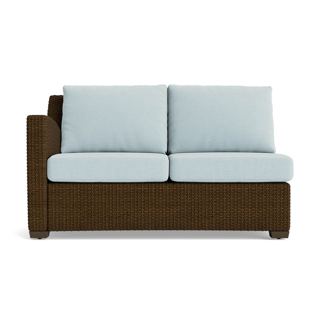 Fusion Wicker Left Arm Loveseat