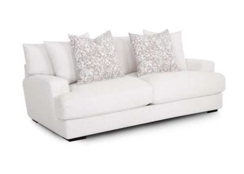 Transitional Sofa with Throw Pillows