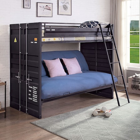 Twin Over Futon Bunk Bed 