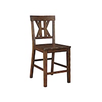 Auburn Farmhouse X-Back Counter Height Dining Chair