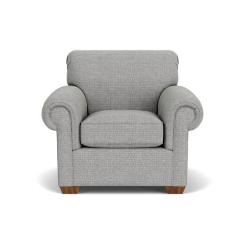 Traditional Chair with Exposed Legs