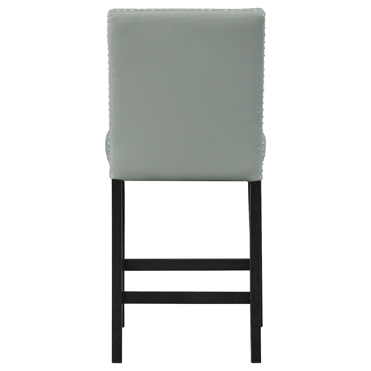 Elements International Meridian NAILHEAD GREY PUB CHAIR |