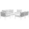 Modway Harmony Outdoor 7 Piece Sectional Sofa Set