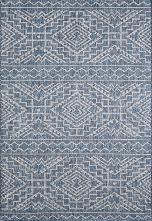 3'3" x 4'11" Blue Rectangle Rug