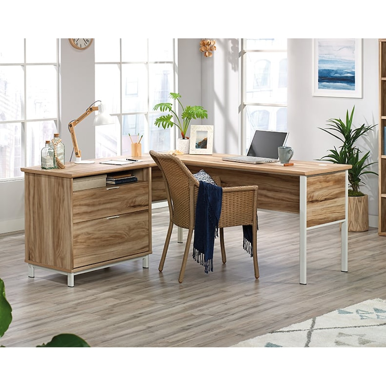 Sauder Portage Park L-Shaped Desk